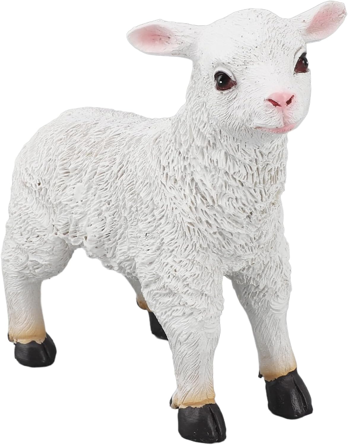 Sheep Stand, Hand Made Lifelike Lamb Shape Figurine Sheep Figurines Garden Decor Garden Sculpture Sheep Statue for Indoor DIY Outdoor Decorations Moss Micro Landscaping Decor, Standing