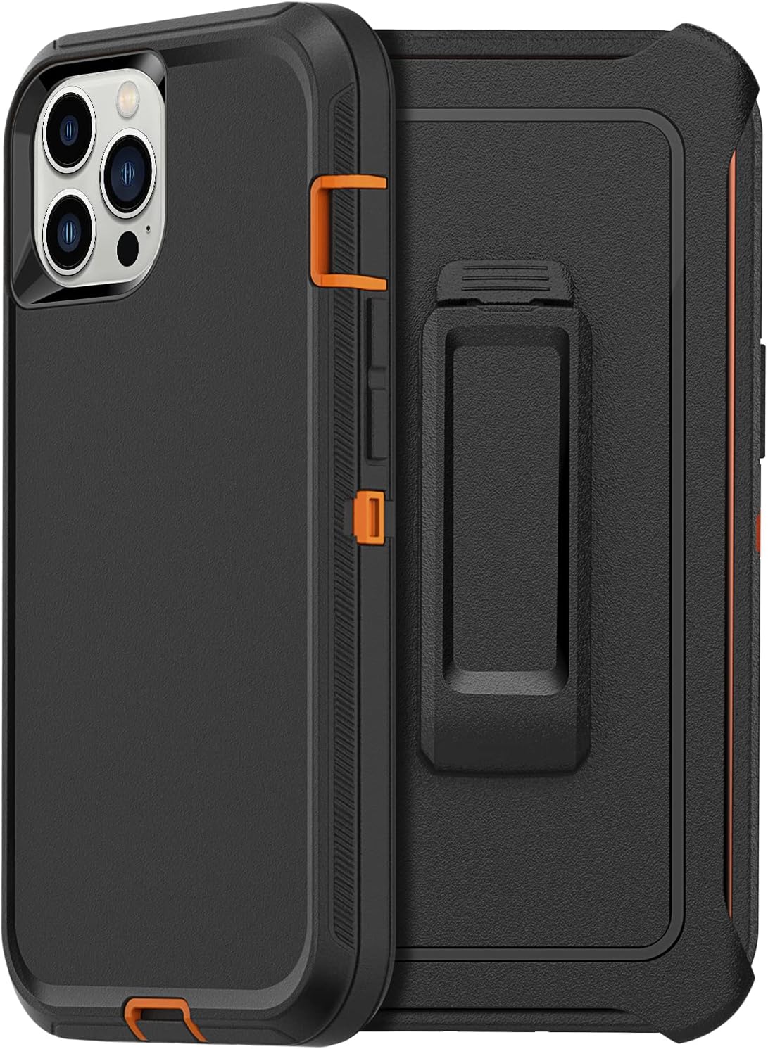 AICase Compatible with iPhone 12 Pro Max/iphone 13 Pro Max Belt-Clip Holster Case (2020) 6.7", Drop Protection Rugged Heavy Duty Case, Shockproof/Drop/Dust Proof 4-Layer Protective Tough Durable Cover