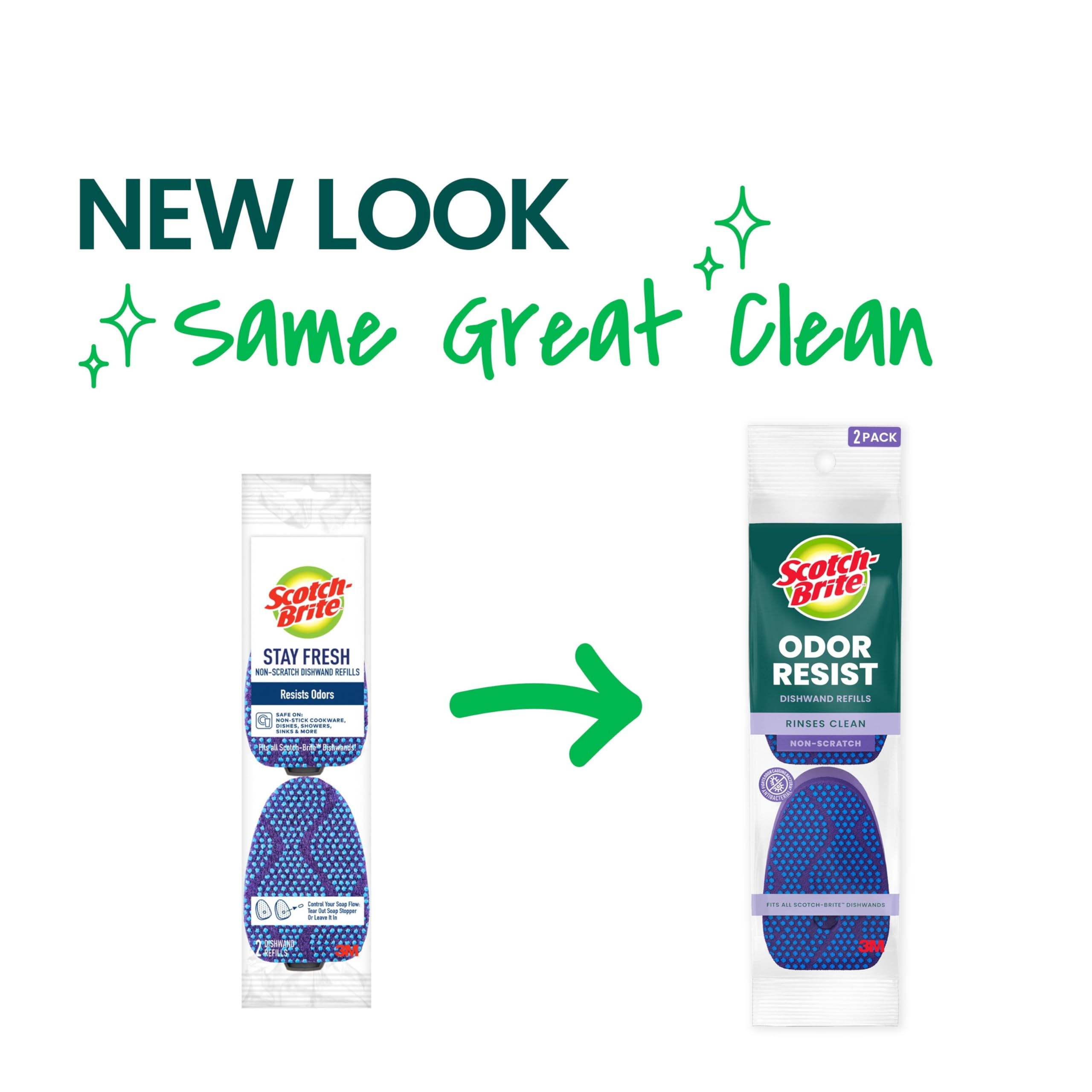 Scotch-Brite Non-Scratch Scrub Dots Dishwand Refills