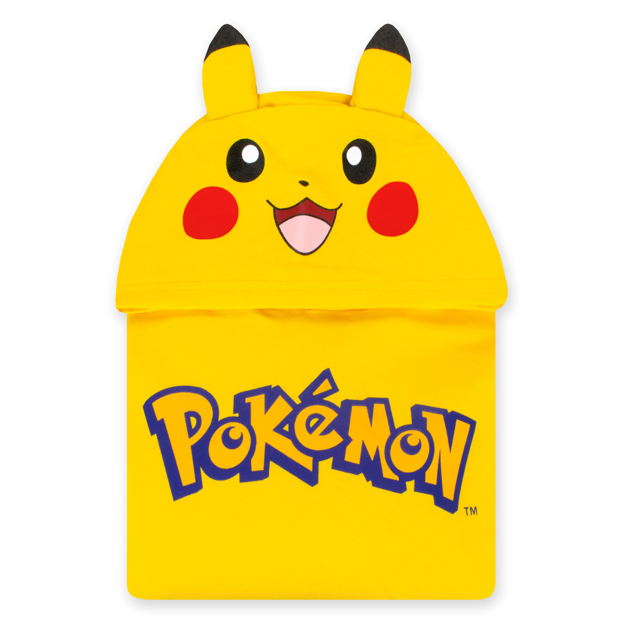Pokémon Maglione per Bambini, Felpa con Cappuccio Orecchie 3D di Pikachu, Felpa Pikachu per Ragazzi