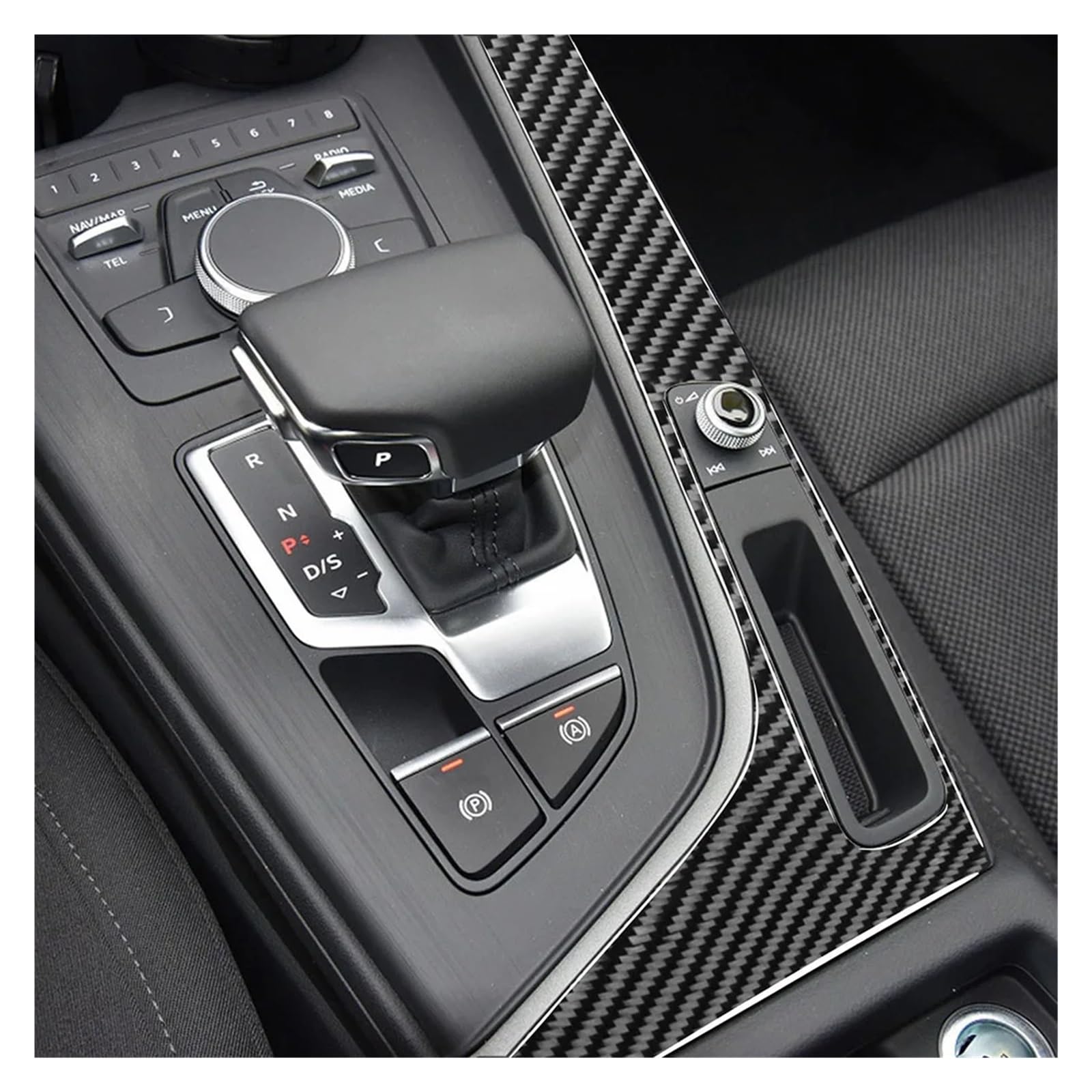 Rivestimento Console Centrale In Fibra Di Carbonio Per Land Rover Evoque 2012-2017 - 2 Pezzi - Foto 12