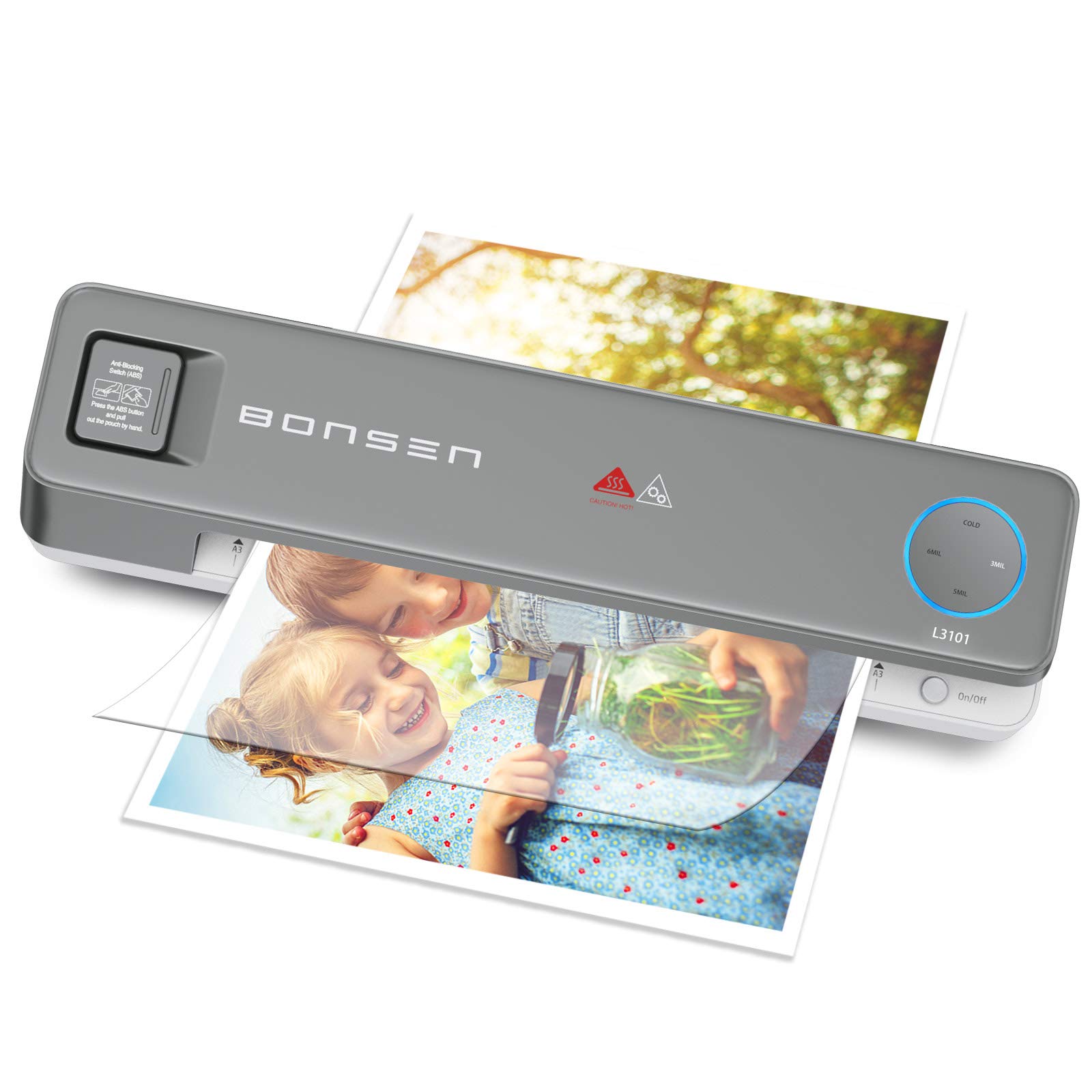 Buy Laminator Machine, BONSEN A4 Hot and Cold Laminator, 9 Inches