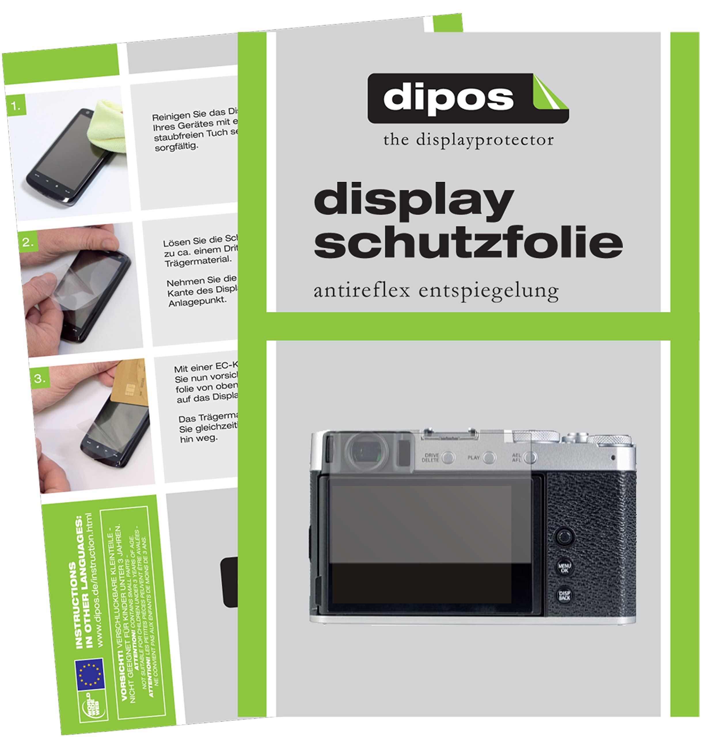 Dipos Blickschutzfolie Matt Für Fujifilm X-T30 – Privacy Filter Mit 4-Wege Sichtschutz, Made In Germany