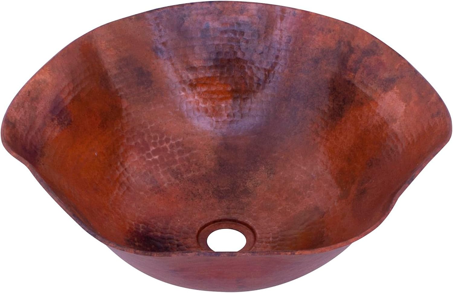 Novatto ANDULUSIA Copper Vessel Bathroom Sink, Natural