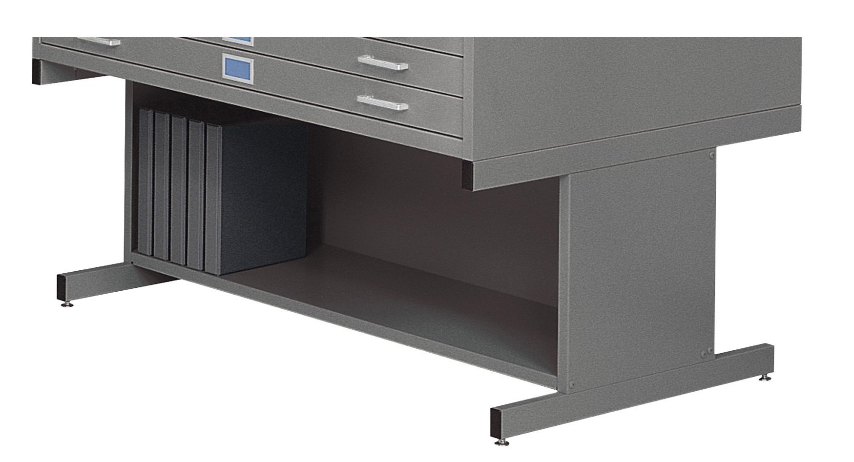 Safco Products Flat File High Base for 5-Drawer 4998GRR Flat File, Sold Separately, Gray