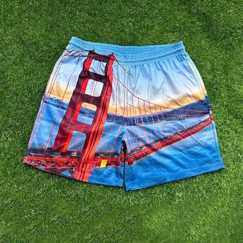 Men’s Mesh Basketball Shorts Camo Print Breathable Athletic Shorts Running Gym Outdoor Casual Wear3