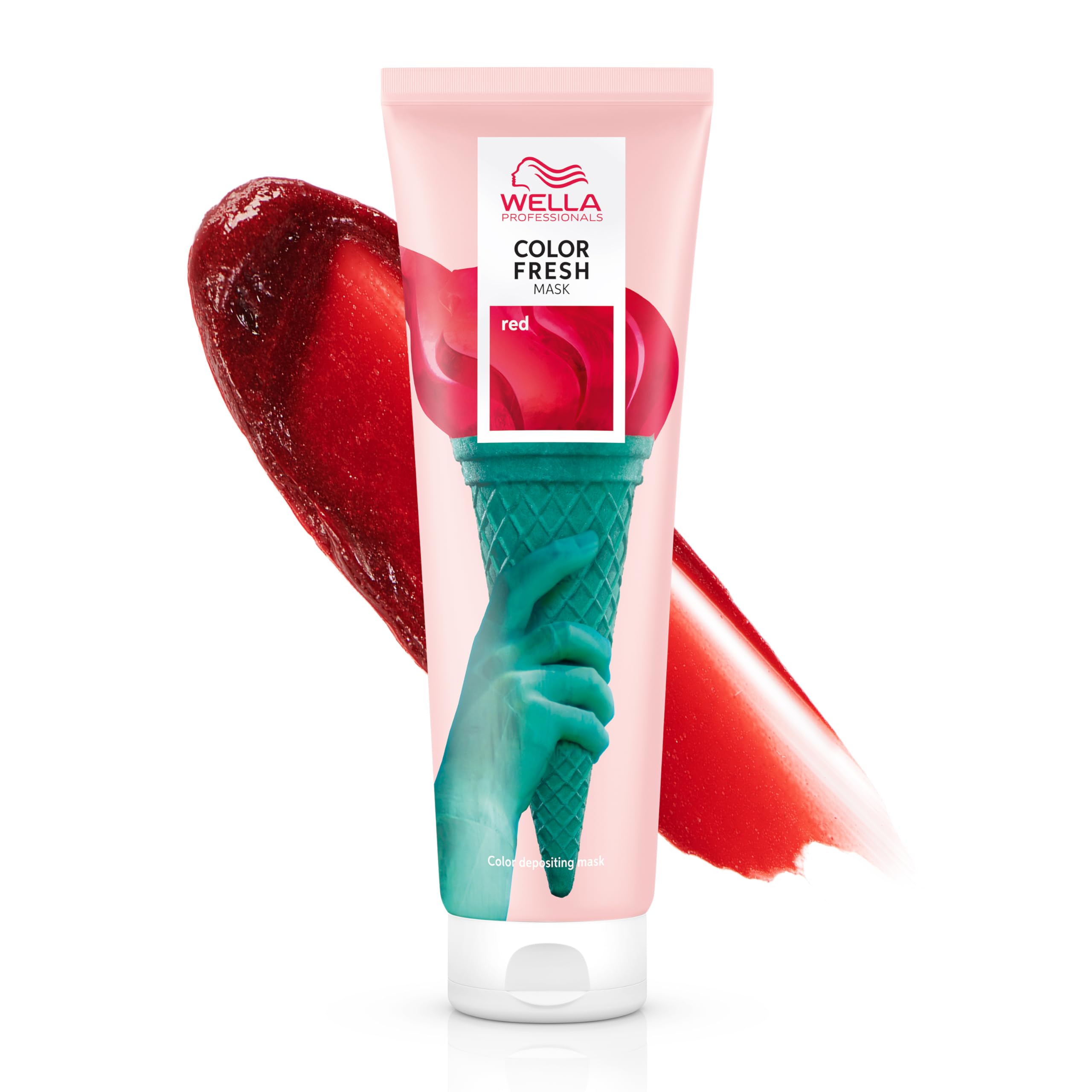 Wella Color Fresh Mask, Lebendige Farbtöne, temporäre Farbe, beschädigungsfrei, rot