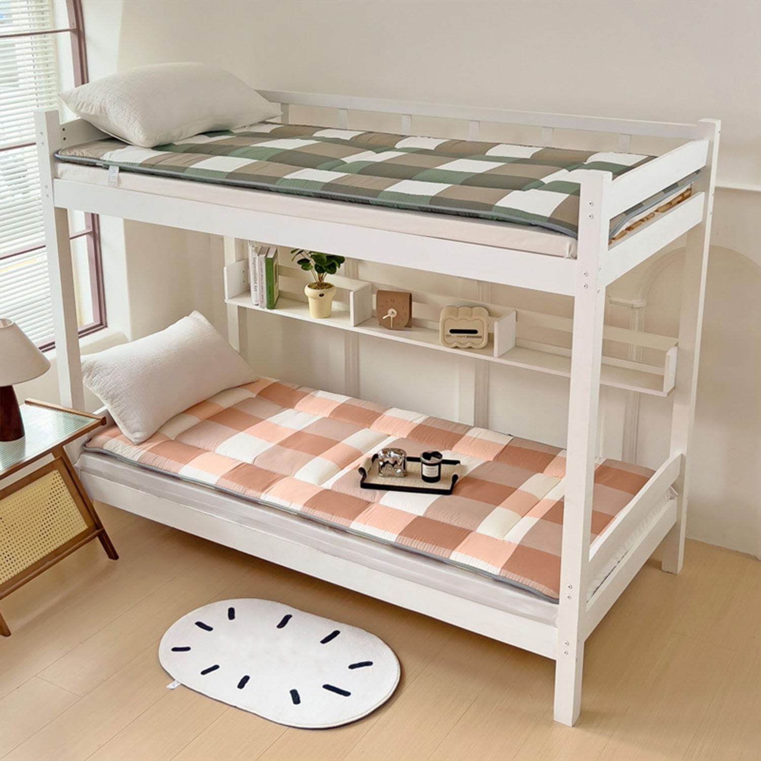 Materasso Pieghevole Futon Giapponese, Lettino da Pavimento Traspirante Letto per Gli Ospiti per Divano da Campeggio, Twin Full Queen,E,100x200cm