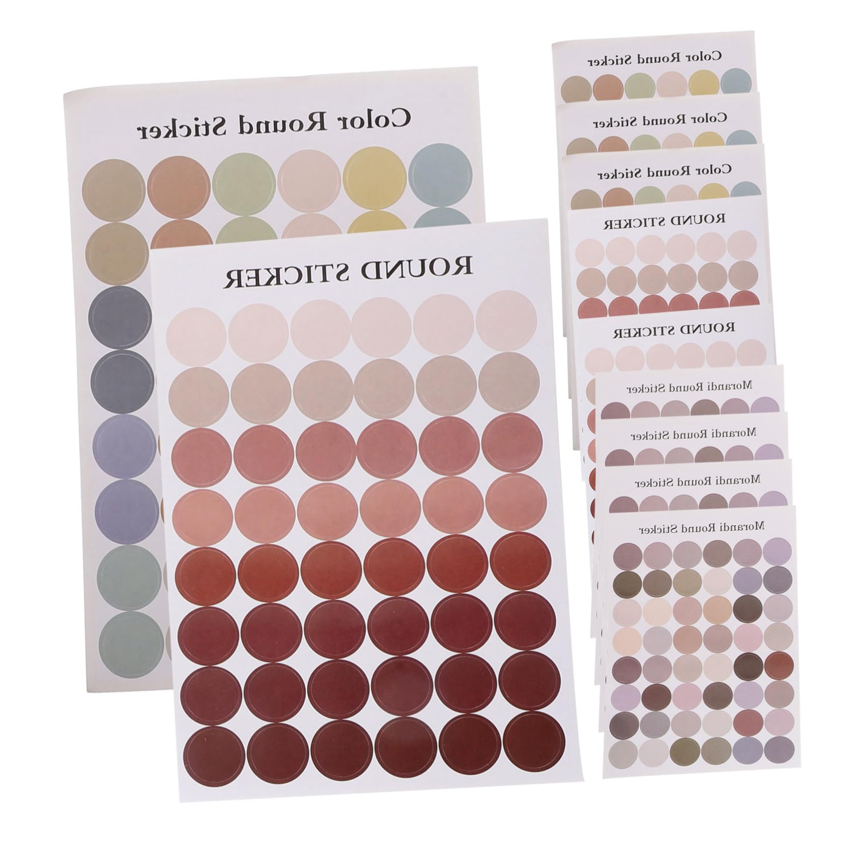 Operitacx 48fogli Etichette Adesive Per Buste e Te Diverse Tonalità Per Decorazioni e Chiusura Scatole Sacchetti e Scrapbooking
