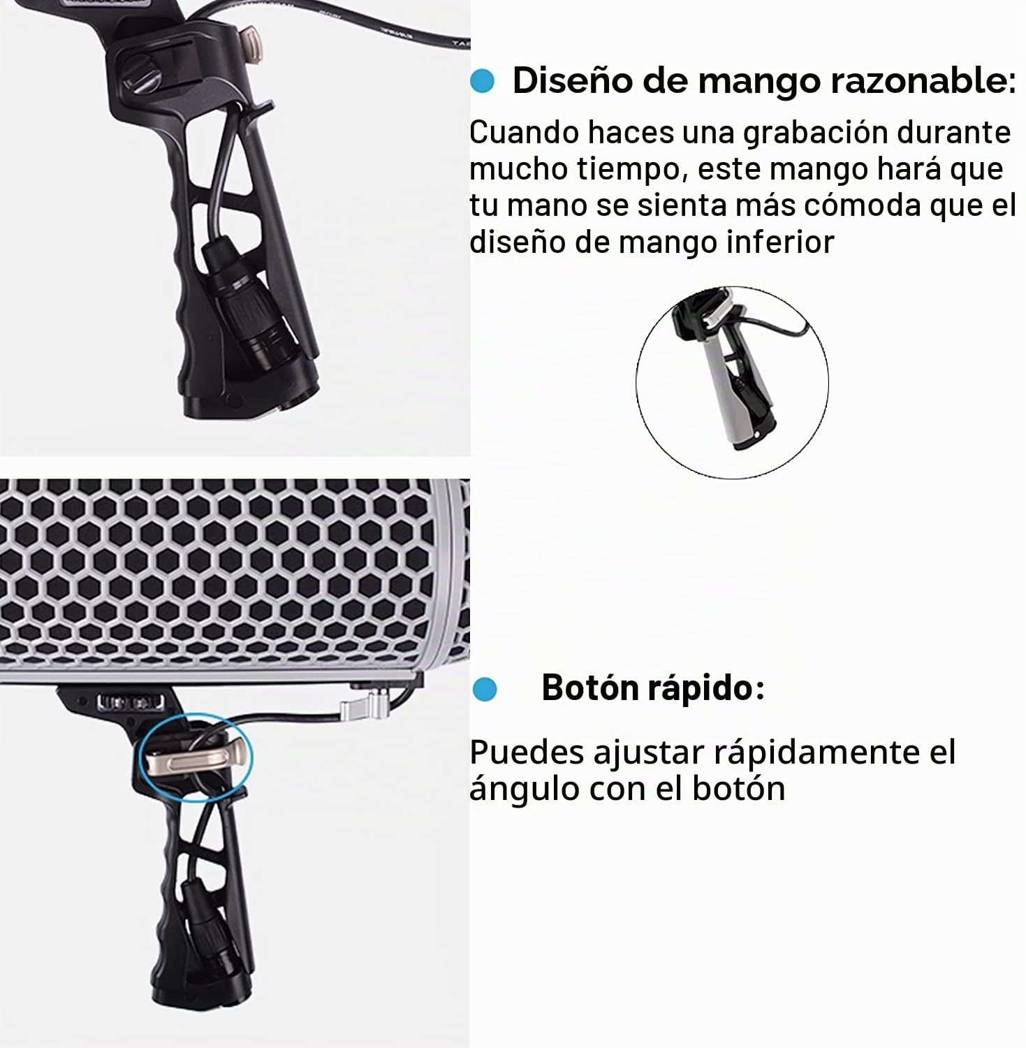DF DIGITALFOTO Micolive Micrófono Parabrisas Blimp con Dead Cat Estilo Proteger Jaula y Rycote Sistema de Suspensión de Montaje de Choque Compatible con Rode NTG Series AT875R Line Sennheiser MKE 600