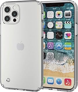 エレコム iPhone 12 / 12 Pro ケース Qi充電対応 ハイブリッド 耐衝撃 クリア PM-A20BHVCCR