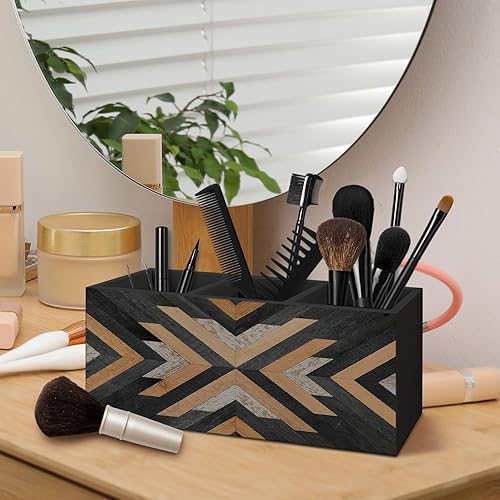 Miniatura 4 de Soporte para bolígrafo occidental para escritorio de oficina en casa, decoración azteca, retro, bohemio, azteca occidental, para brochas de