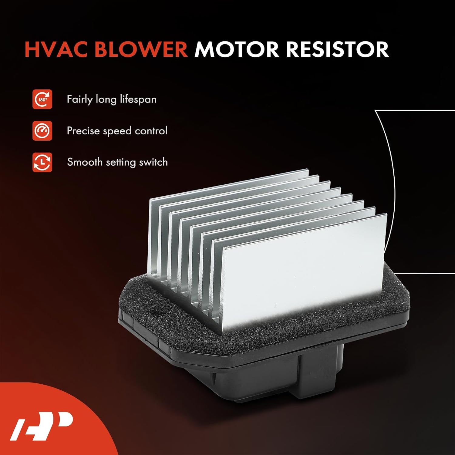 A-Premium Front HVAC Blower Motor Resistor Compatible with Honda Civic, CR-V, Accord, Element, Crosstour & Acura TSX, RDX, with Wire Harness Kit