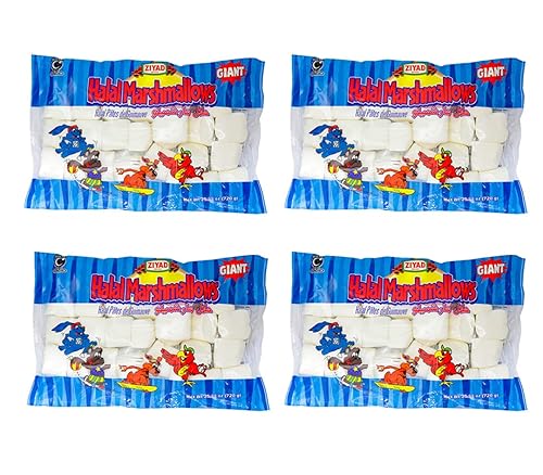 Miniatura 13 de Ziyad Malvaviscos grandes gourmet Halal, sin cerdo, sin huevos, sin lácteos, sin gluten, ¡perfectos para vacaciones y S'mores! 8.8 onzas