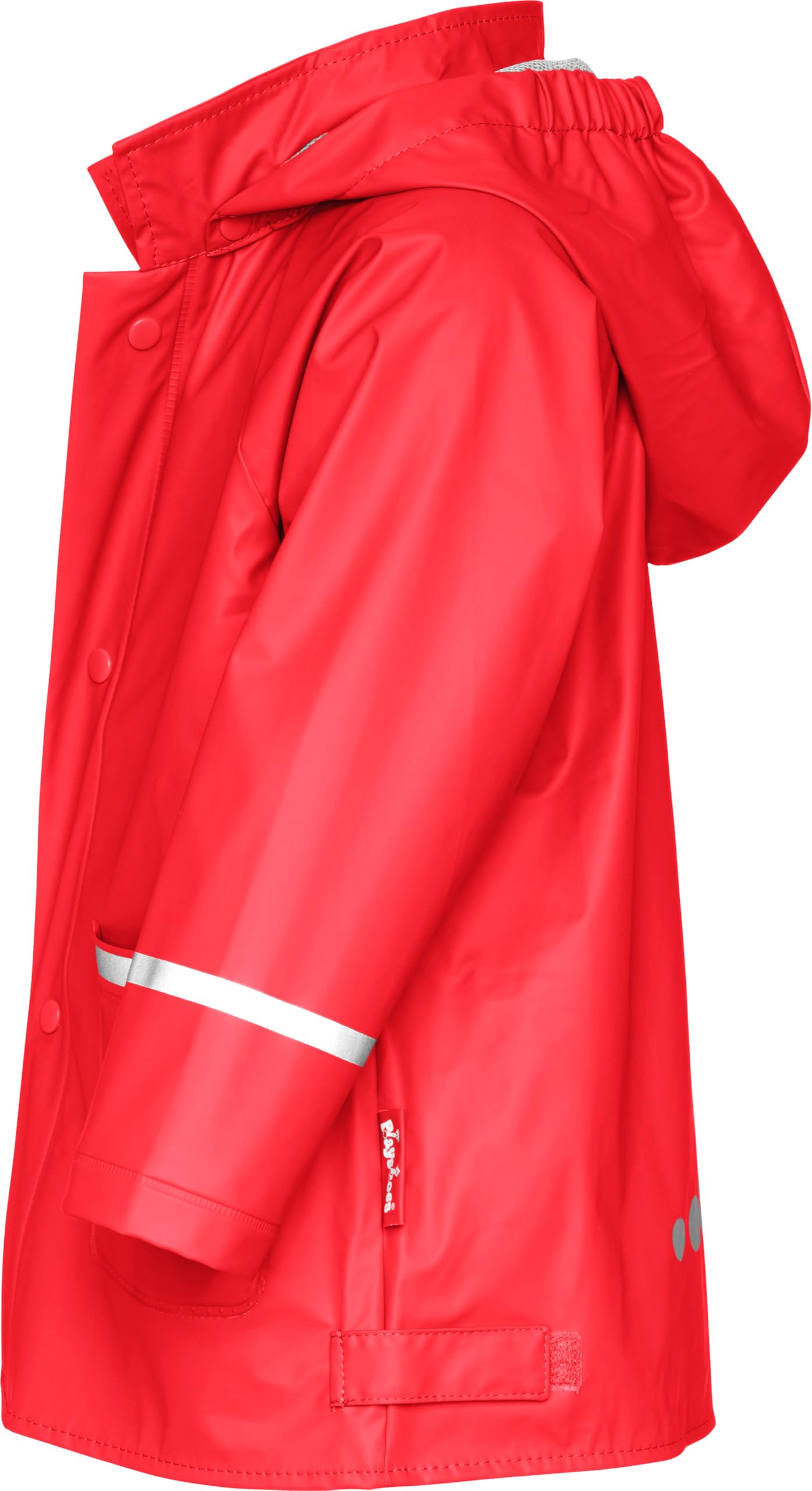 Playshoes Uniseks - Dzieci Basic Kurtka Przeciwdeszczowa, Czerwony, 116 cm
