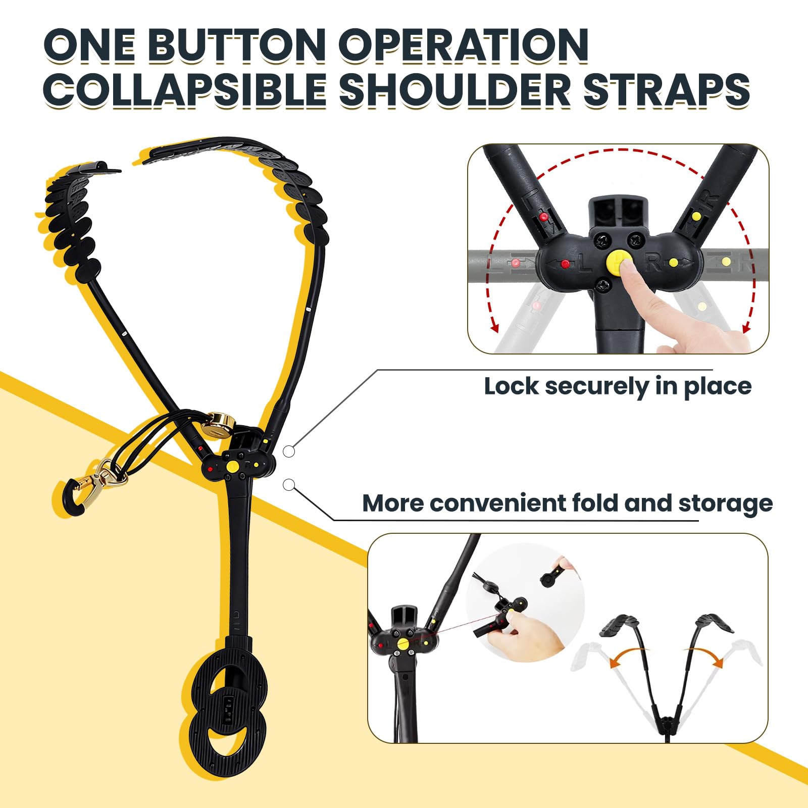 Sangle tour de cou réglable pour saxophone double harnais avec pivot à 360° et mousqueton en métal, bandoulière confortable pour saxophone alto et ténor