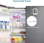 AMIR Digital Fridge Thermometer with Probe, LCD Display, Max/Min Records, Alarm, Digital Thermometer with External Sensor, Magnet, Suction Cup Freezer for Aquarium,Refrigerator,Freeze