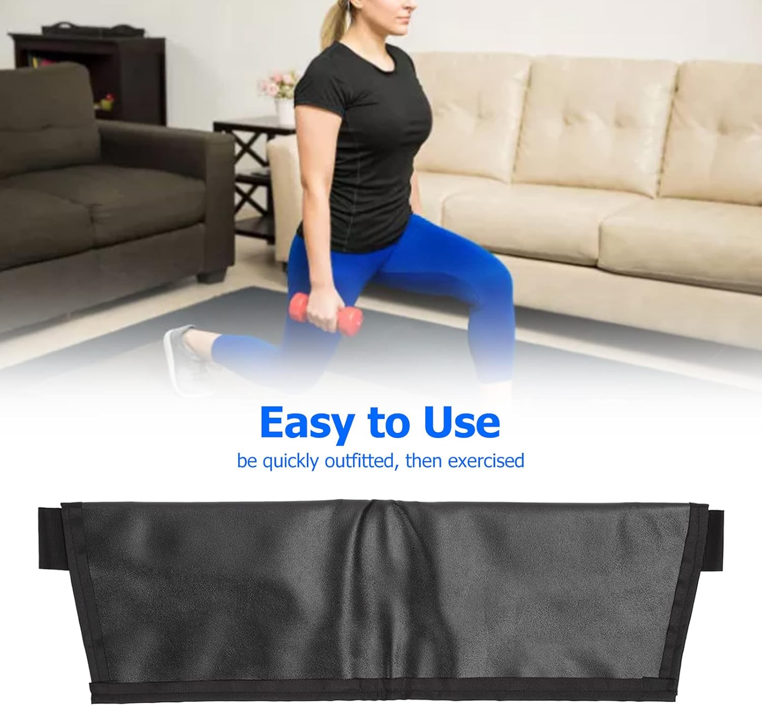 Buy Hip Thrust Belt PU Leather 100Lbs Load Capacity Portable Hip Thrust