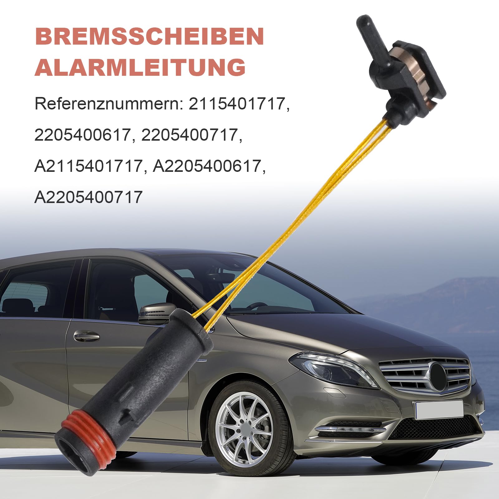 Sensori di contatto usura freni 4 pezzi per Mercedes-Benz B C E Classe S 2000-2021 sostituisce 2205400617