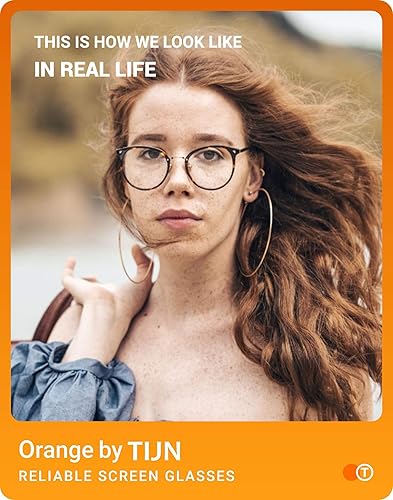 Miniatura 8 de TIJN Lentes de bloqueo de luz azul para mujeres y hombres, dispositivo de TV con luz azul, antifatiga ocular, marco de metal redondo