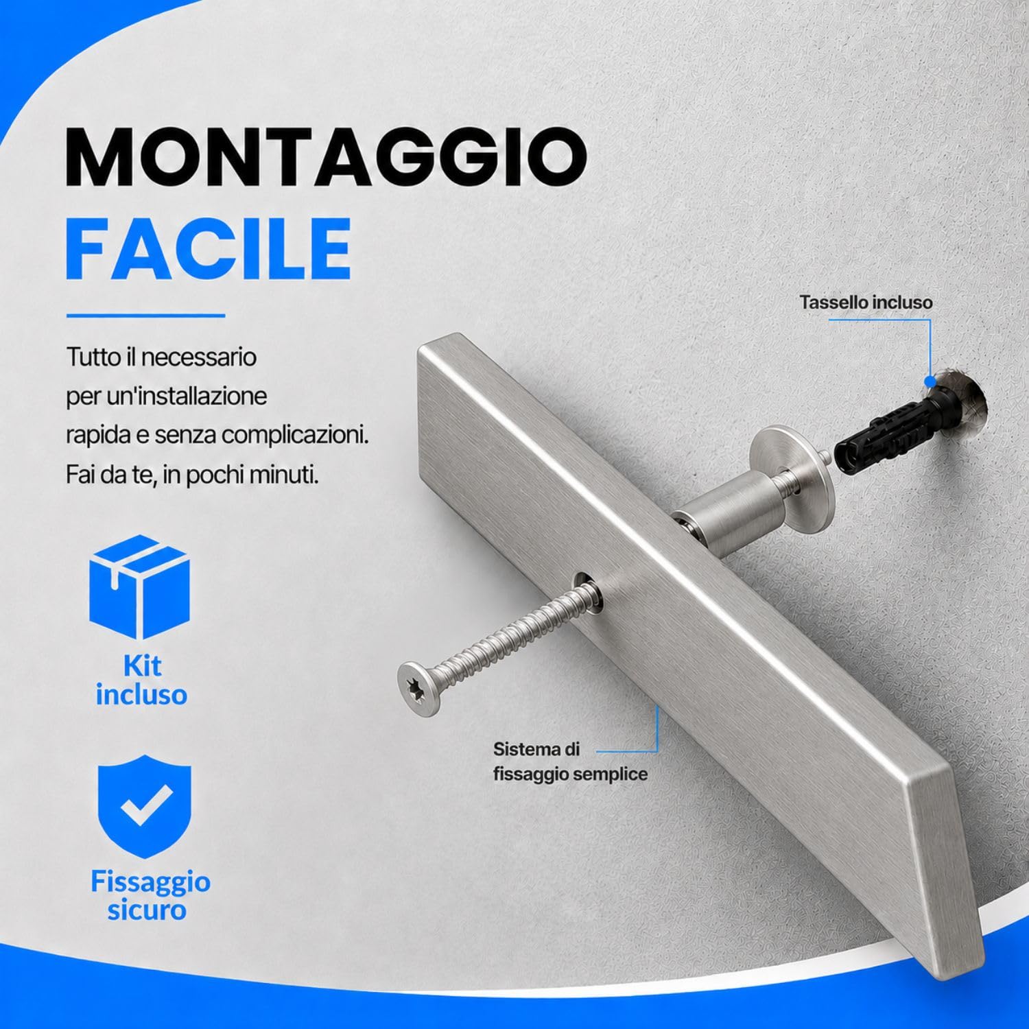 INOXLM Corrimano Rettangolare 40x20 mm in Acciaio Inox AISI 304 Con Finitura Satinata | Made in Italy | Fai Da Te | Ideale per Uso Interno ed Esterno (2200 mm)