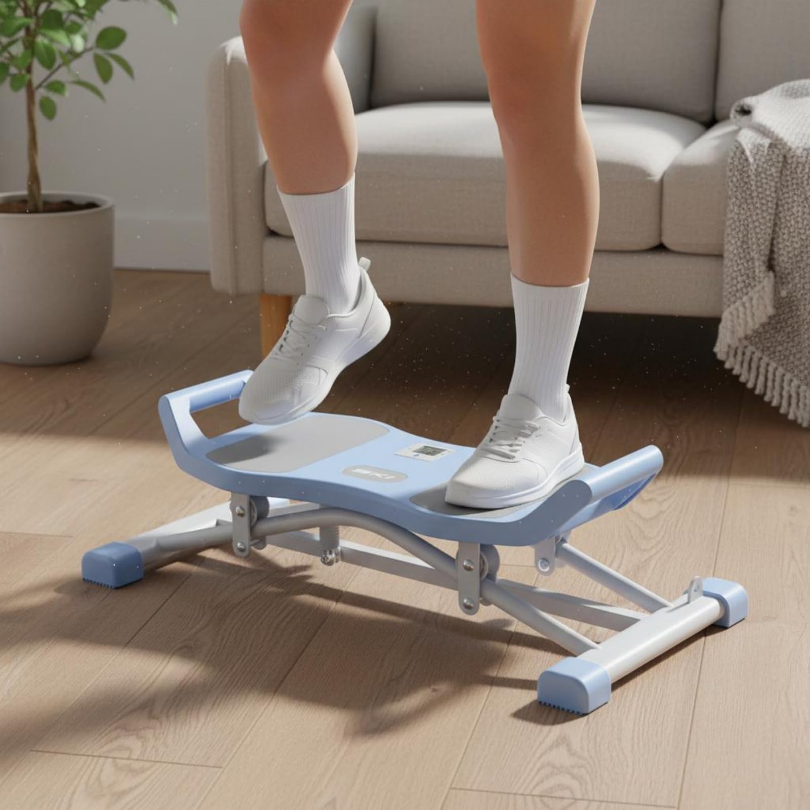 F Fityle Home Fitness Stepper Máquina de Step Doméstica Mini Escalador Twist Stepper con Movimiento Lateral y Cambio de Modalidad de Ejercicio Acero Adecuado para Interiores Constancia Diaria