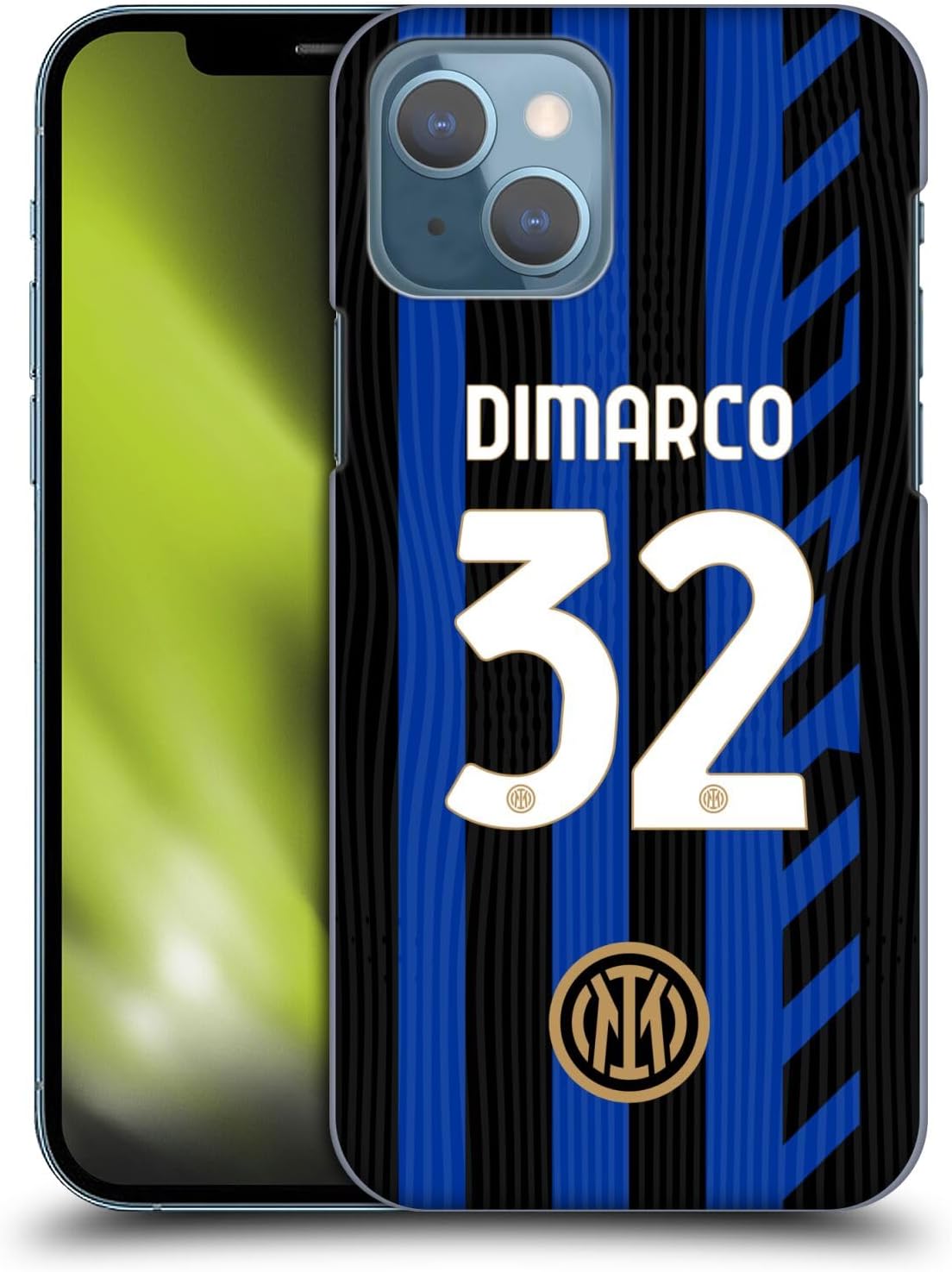 Head Case Designs Officially Licensed Inter Milan Hakan Çalhanoglu 2024/25 Players Home Kit Hard Back Case Compatible with Apple iPhone 13