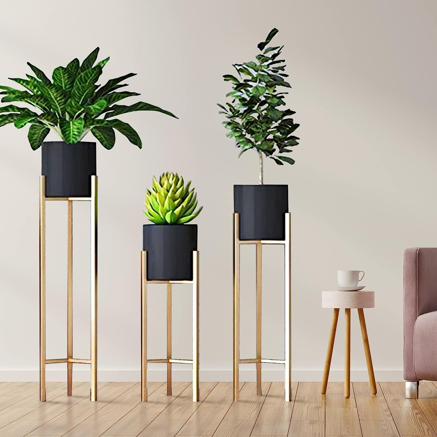 See full amazon price history chart for RS Handicraft Black Metal Planters with Stands | Planter for Living Room Bedroom Interior Balcony Metal Floor Plant Pot Set | Display Plant Stand | Tall Plant Stand for Garden, Office | Set of 3 RS Handicraft Black Metal Planters with Stands | Planter for Living Room Bedroom Interior Balcony Metal Floor Plant Pot Set | Display Plant Stand | Tall Plant Stand for Garden, Office | Set of 3 (B0C863GBNG) Amazon Price History, Amazon Price Tracker