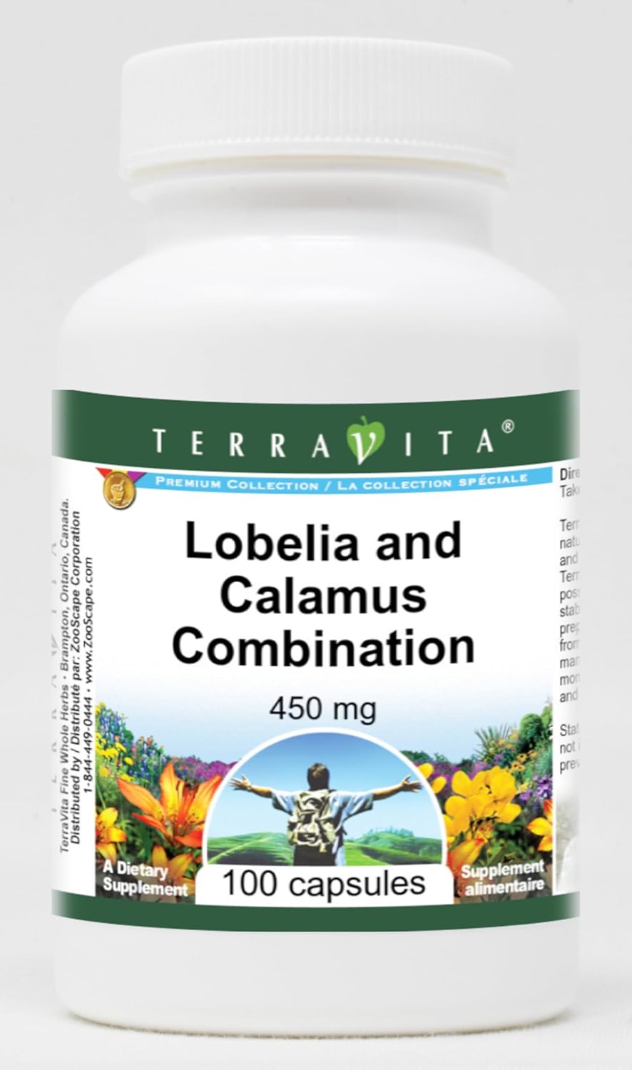 Lobelia and Calamus Combination - 450 mg (100 Capsules, ZIN: 513018) - 3 Pack