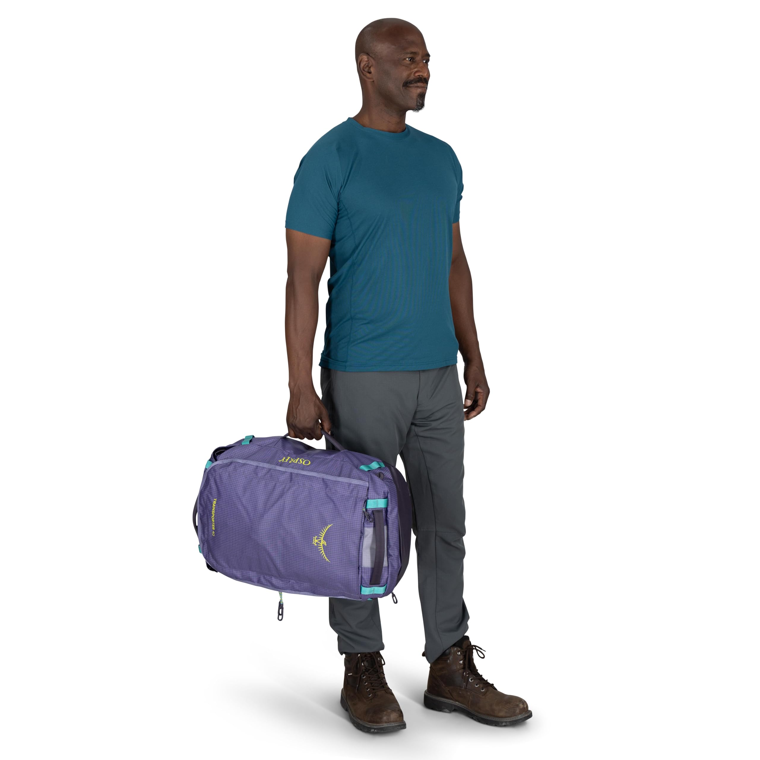 Osprey Transporter – Sac de Voyage 40 L, Menthe givrée, Menthe givrée/Gris Soundwave, Menthe givrée/Gris Soundwave, Sac de Sport