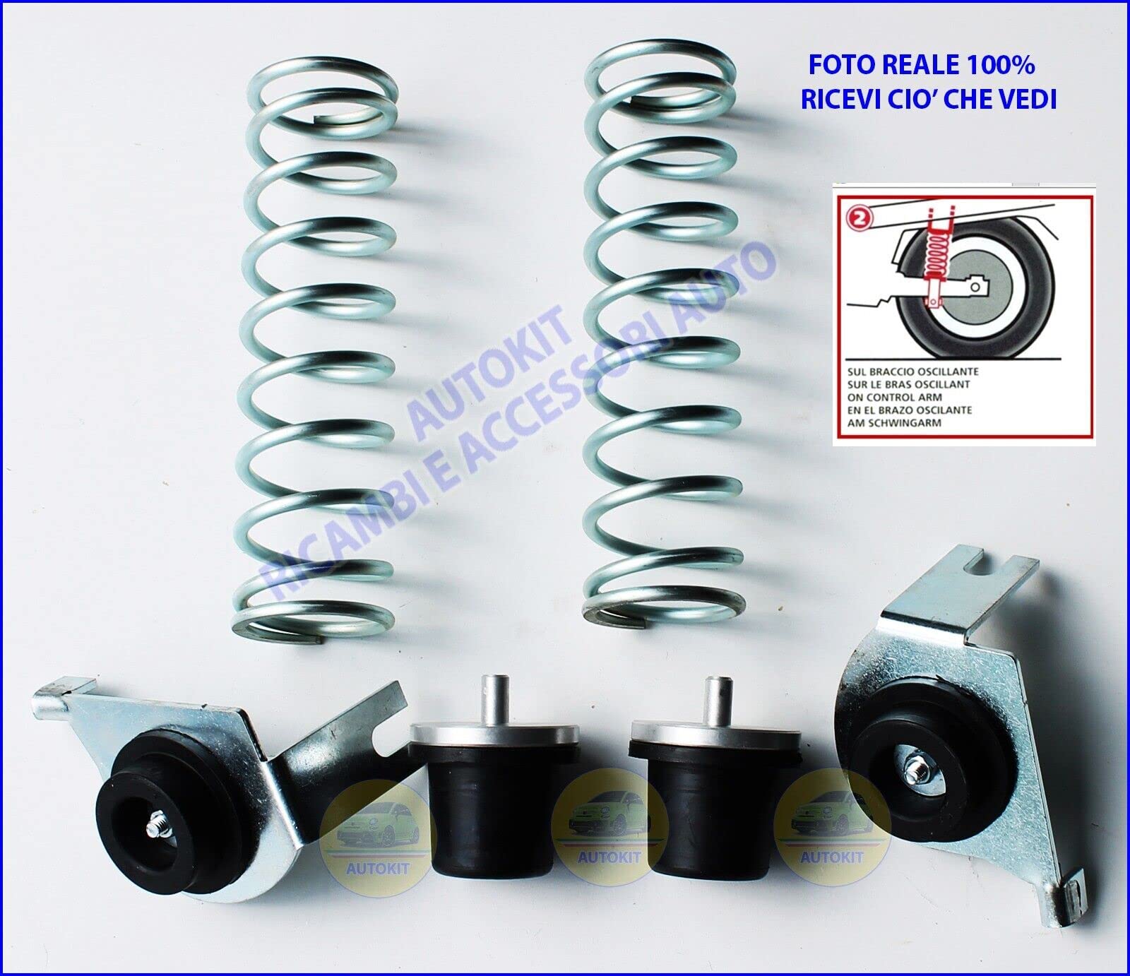 KIT MOLLE POSTERIORI STABILIZZATRICI DI CARICO DI RINFORZO SPECIFICHE PER PUNTO II MODELLO 188 dal 1999 al 2011-0628