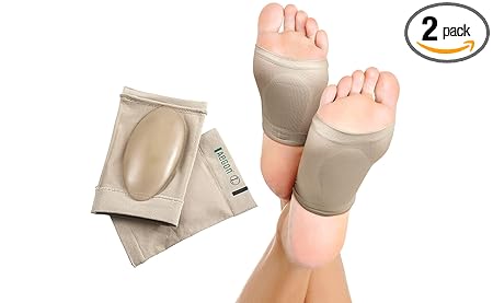 Aegon Flat Foot Arch Support for Men & Women | Medial Arch Support for Flat Feet Correction | Flat Foot Sleeve Cushion | Plantar Fasciitis Leg Foot Pain Relief Product | Foot Care for Orthopedic Shoes Slippers, Free Size - 1 Pair