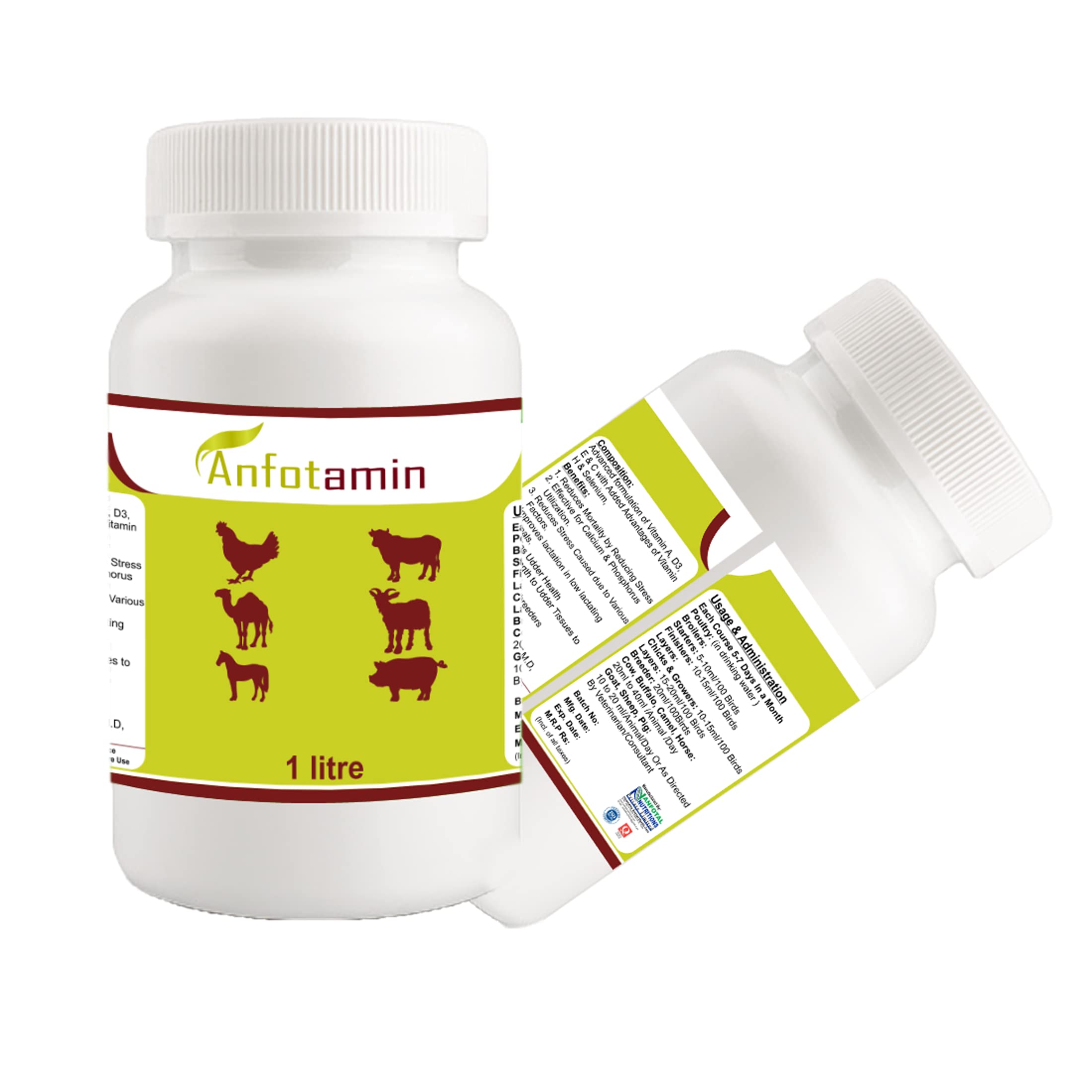 Anfotal Nutritions Anfotamin Reduces Mortality by Reducing Stress (1 Liter)