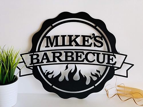 Miniatura 8 de FranJohnsohHouse - Letrero de metal personalizado con nombre de parrilla de barbacoa, decoración del hogar, decoración del hogar, barbacoa, jardín