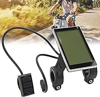 Vista 7 de Pantalla LCD de bicicletas eléctricas, instrumento LCD de conversión de bicicletas, pantalla LCD M5 con panel de conector hermético Pantalla