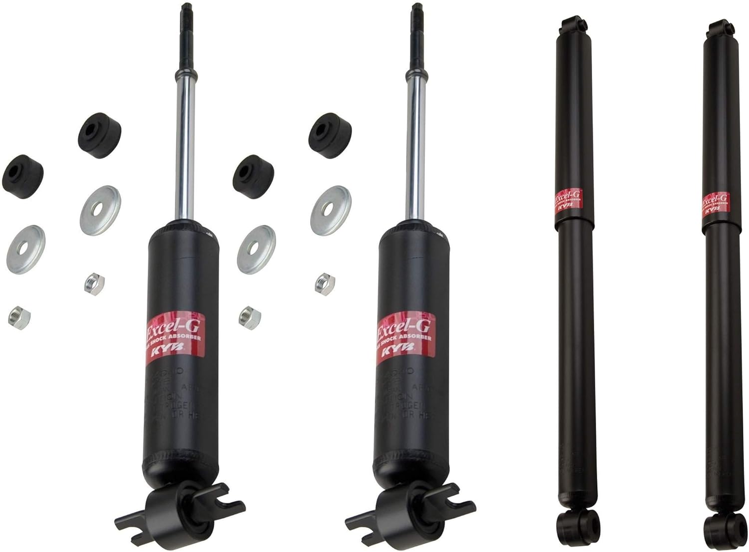 Newparts Front & Rear Suspension Shock Absorbers Kit For Chevrolet Corvette 1963-1982