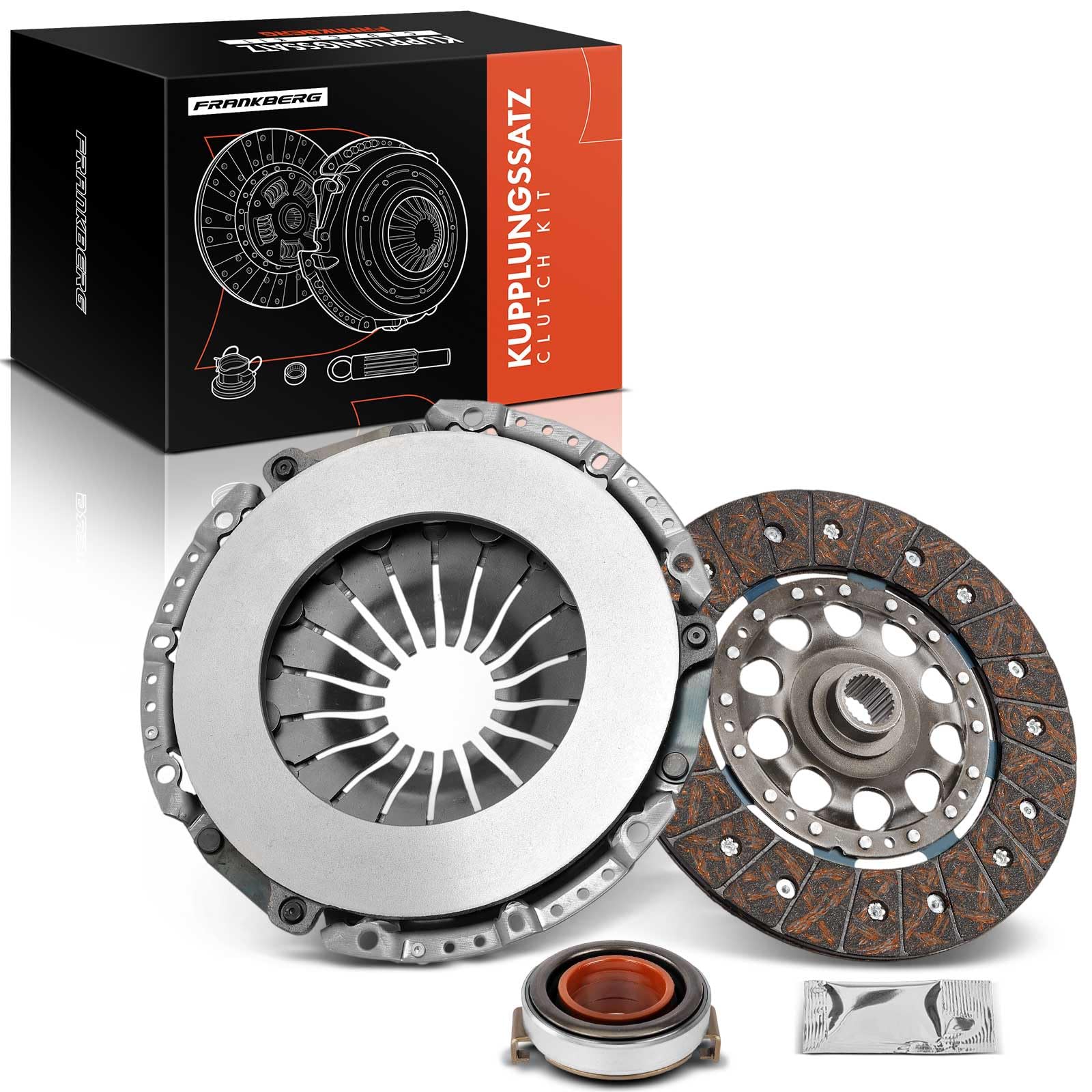 Frankberg Kit de embrague 3000954285 | Compatible con: Accord VII Tourer CM CN, Civic VIII Hatchback FK FN, Accord VII CL CN, CR-V III RE, FR-V BE, CR-V II RD