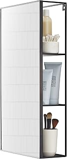 Umbra Cubiko Storage Unit, Modern Medicine Cabinet, Vanity, Bathroom Mirror, 24x12