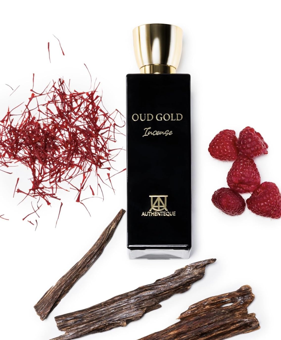 Oud Gold Incense - Arabian Perfume for Women and Men, Unisex Perfume 2.7oz (80ml) - Inspired by L.V O.mbré N.omade,Strong & Seductive - Oud, Rose, Saffron, Amberwood & Raspberry