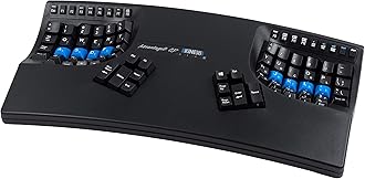 Kinesis Advantage2 QD Keyboard - Contoured Ergonomic Keyboard with Dual-Legended QWERTY/Dvorak Keycaps, Featuring Cherry MX Brown Mechanical Key Switches and SmartSet Programming Engine - Black