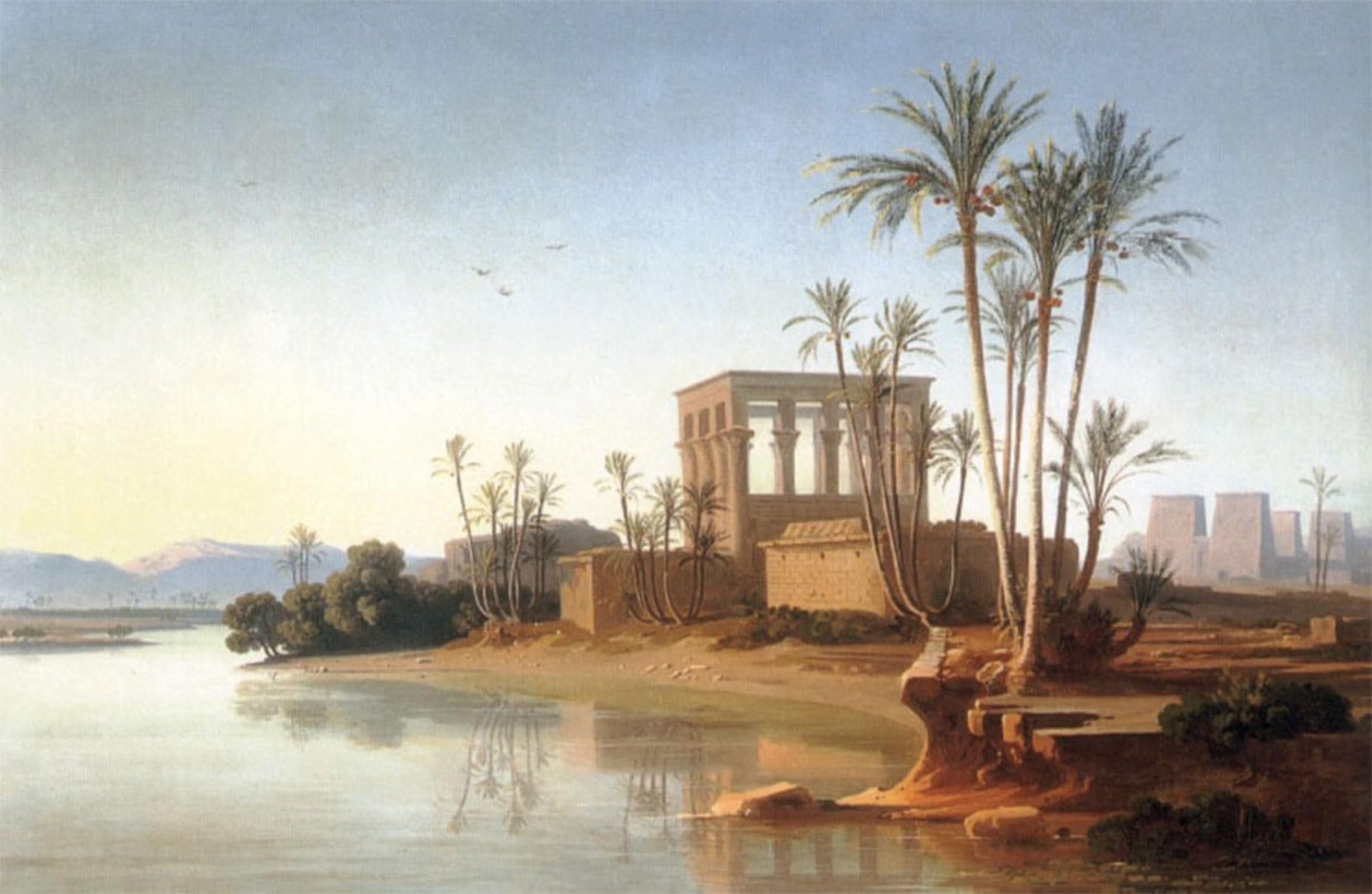 Tableaux Peinture sur Toile Égypte Ruines Philae pour sublimer un mur vide