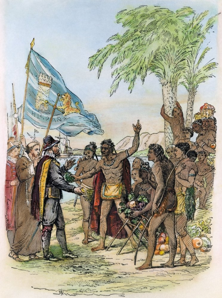 わなきのページ Columbus Cuba 1492 Na Native Indian Cacique Of Cuba Greeting