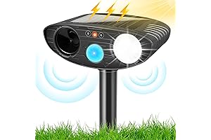 Morestar Cat Deterrent, Solar Powered Deterrent with Motion Sensor and Flashing Lights...