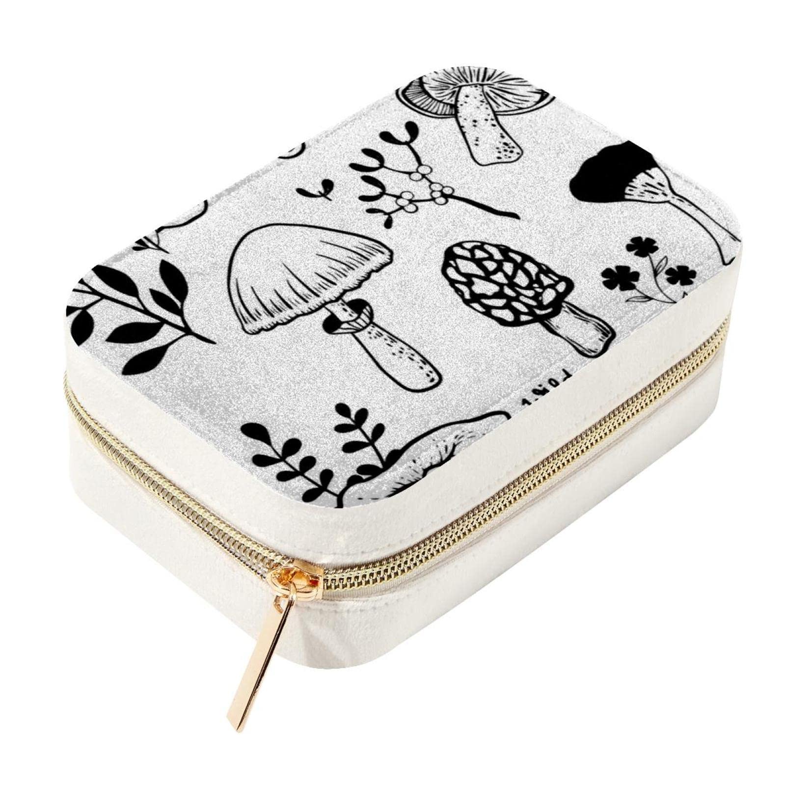 Mini boîte à bijoux de voyage velours coffret portable bague