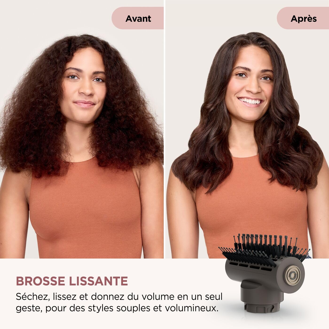 Shark sèche-Cheveux SpeedStyle Pro Flex Ultra-performant et Ultra-Rapide, 4 Embouts de coiffage, léger, ionique, sans dommage Thermique, poignée Pliable, Tous Types de Cheveux, Moka Argent HD542EU