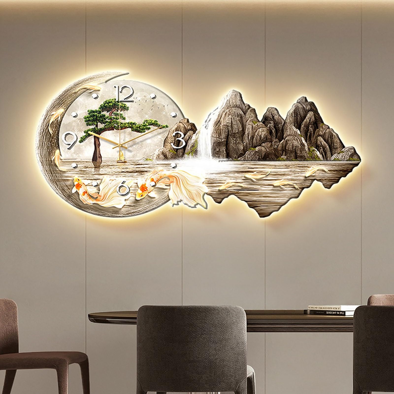Trevi OM 3318 S Orologio da Parete con Lancette Silenziose, Movimento