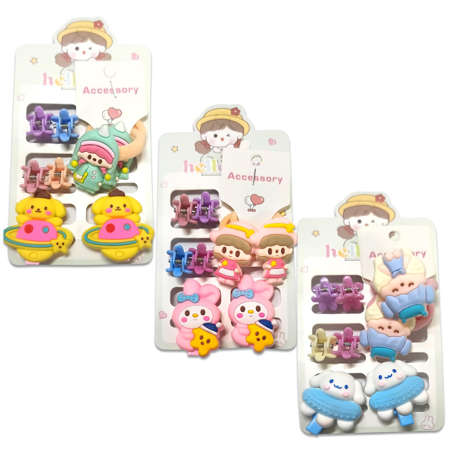TEMPERIA (24pcs) Hair Accessories for Girls, Kids, Baby - Hair Rubber Band, Clips, Clutcher & Pin Set - Stylish & Fancy - Random Colours & Designs (OS117) (B0D2DH9VVJ) Amazon Price History, Amazon Price Tracker