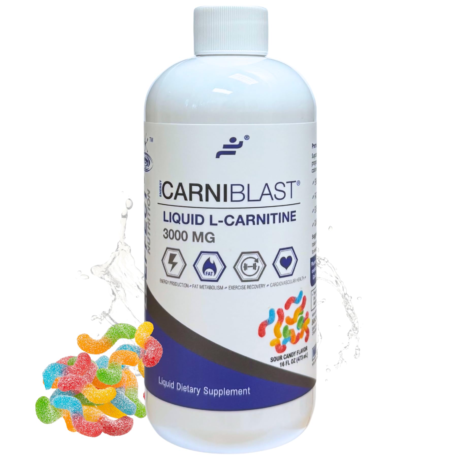 Amazon.com: Bricker Labs CARNIBLAST Liquid L-Carnitine 3000mg with Carnipure  & GBB – Energy, Stamina & Endurance Support, Pre- & Post-Workout, Sour  Fruit Flavor, 16 FL Oz : Health & Household