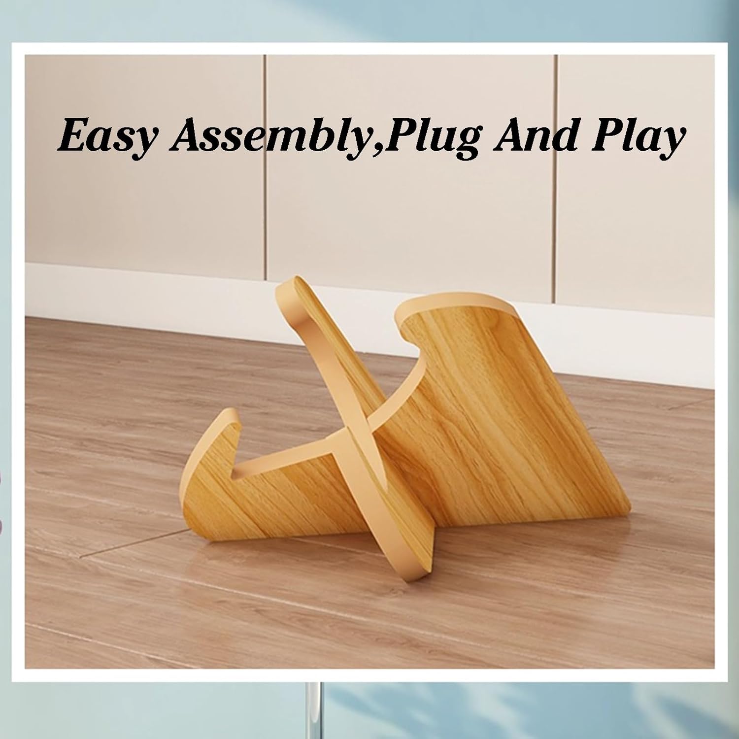 Skateboard Rack,Floor-mounted Ski Racks,wooden Skateboard Storage Rack,easy to Carry,Suitable for Home and Warehouse(Color1)