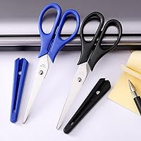 Vista 2 de 6.5in Multipurpose Scissors, Stainless Steel Sharp Shears for Office Home School Students Household General Use Craft Supplies - 2 Pack